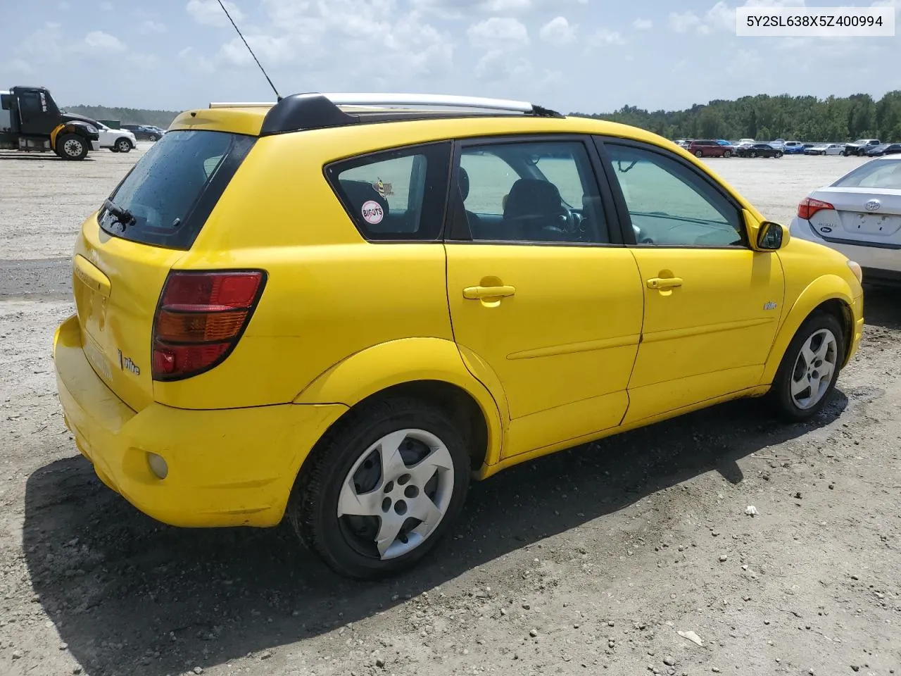 2005 Pontiac Vibe VIN: 5Y2SL638X5Z400994 Lot: 65955044