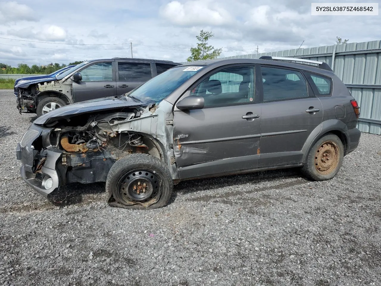 2005 Pontiac Vibe VIN: 5Y2SL63875Z468542 Lot: 68119624