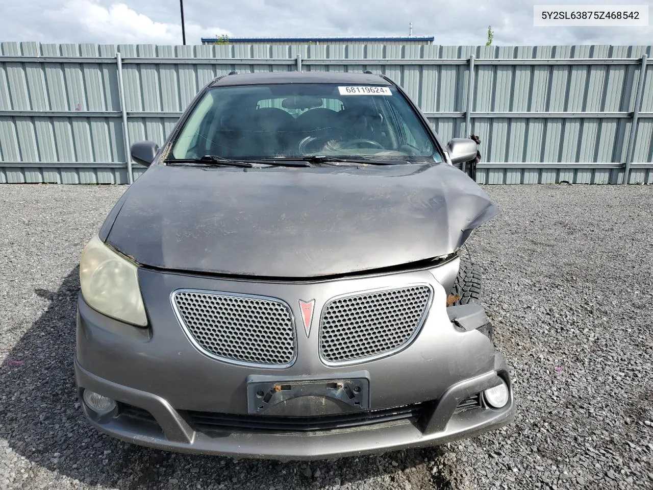 2005 Pontiac Vibe VIN: 5Y2SL63875Z468542 Lot: 68119624