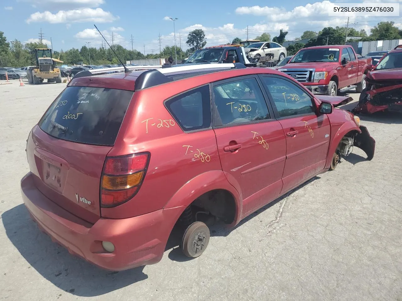 2005 Pontiac Vibe VIN: 5Y2SL63895Z476030 Lot: 69835614