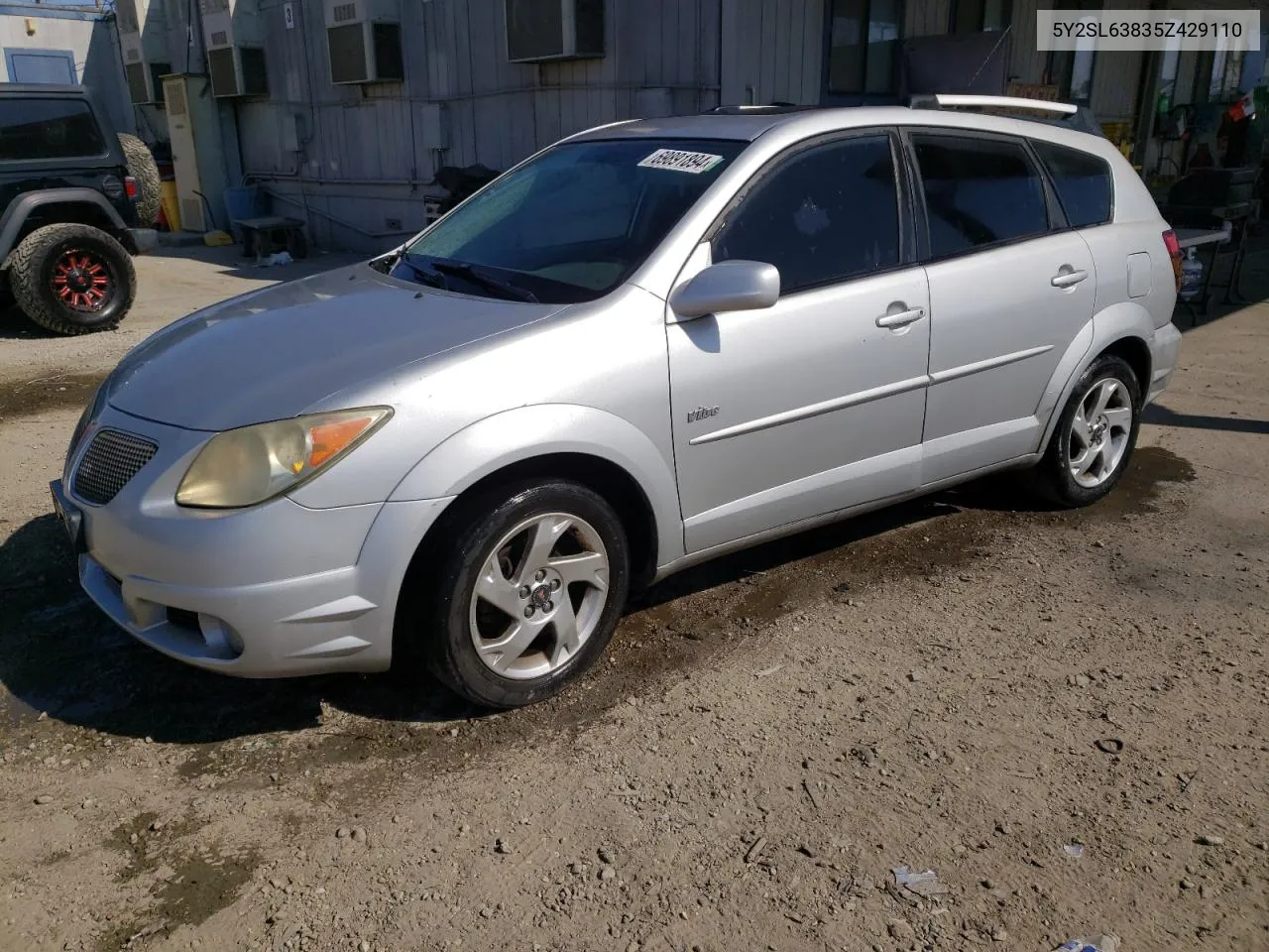 2005 Pontiac Vibe VIN: 5Y2SL63835Z429110 Lot: 69891894