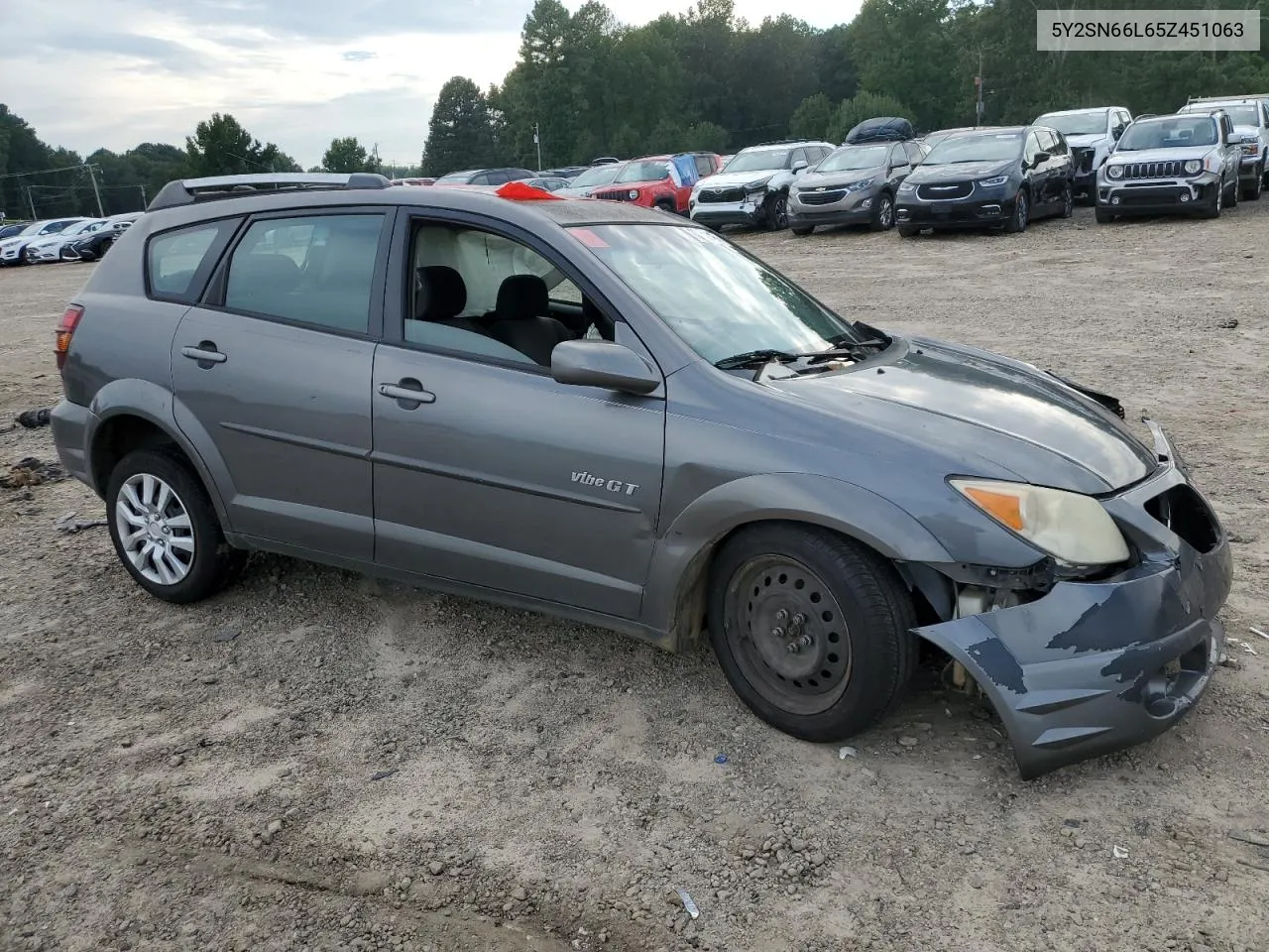 2005 Pontiac Vibe Gt VIN: 5Y2SN66L65Z451063 Lot: 70332724