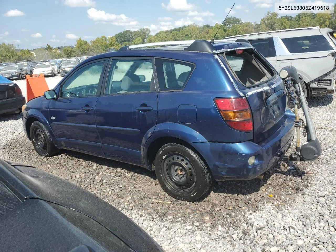 2005 Pontiac Vibe VIN: 5Y2SL63805Z419618 Lot: 70692834