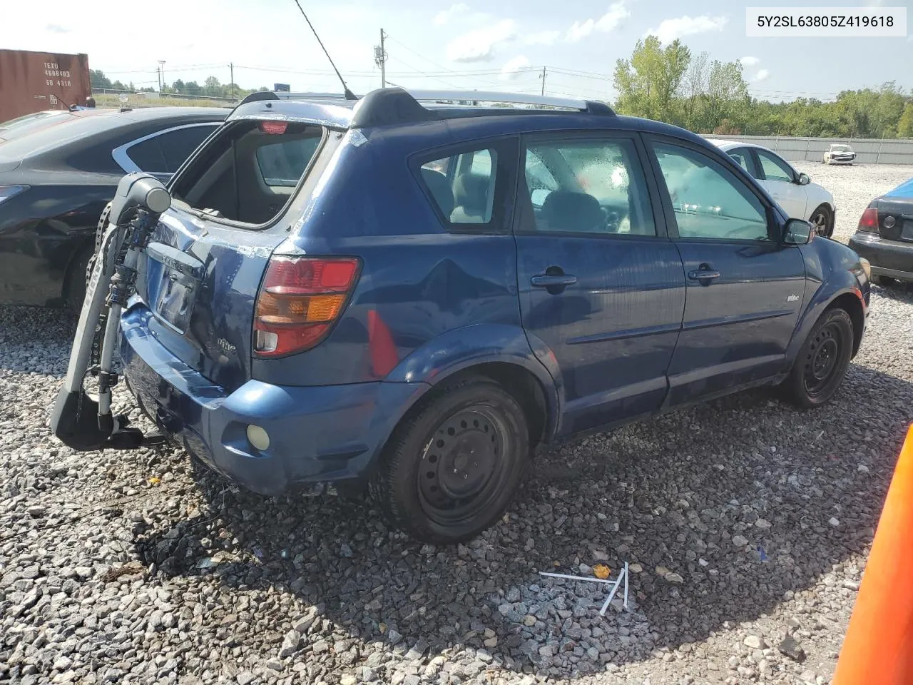 2005 Pontiac Vibe VIN: 5Y2SL63805Z419618 Lot: 70692834