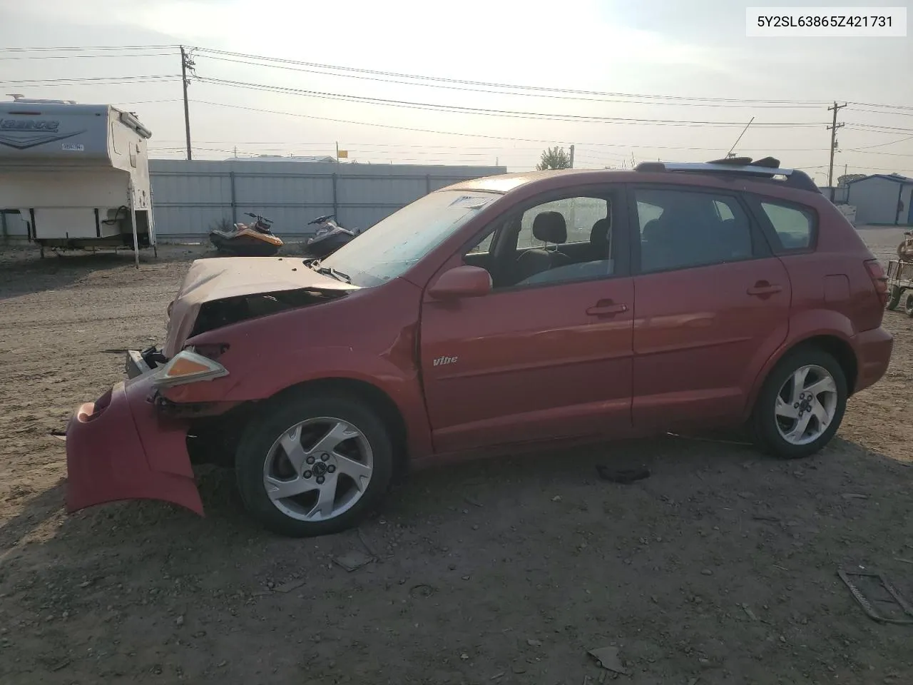 2005 Pontiac Vibe VIN: 5Y2SL63865Z421731 Lot: 70724474