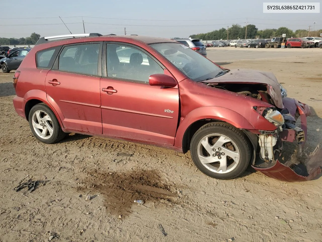 2005 Pontiac Vibe VIN: 5Y2SL63865Z421731 Lot: 70724474