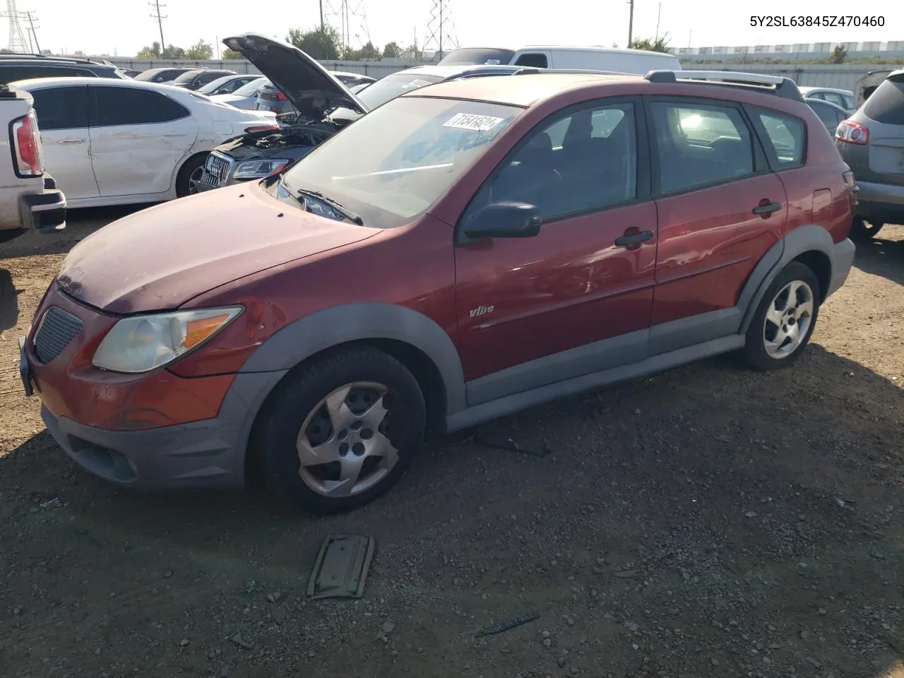 2005 Pontiac Vibe VIN: 5Y2SL63845Z470460 Lot: 71541524