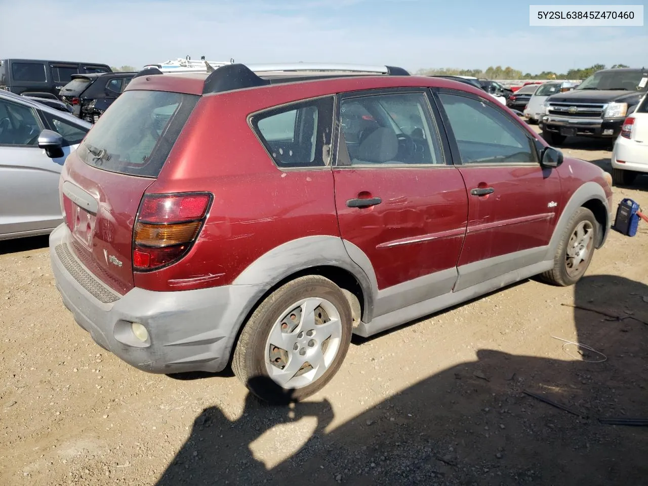 2005 Pontiac Vibe VIN: 5Y2SL63845Z470460 Lot: 71541524