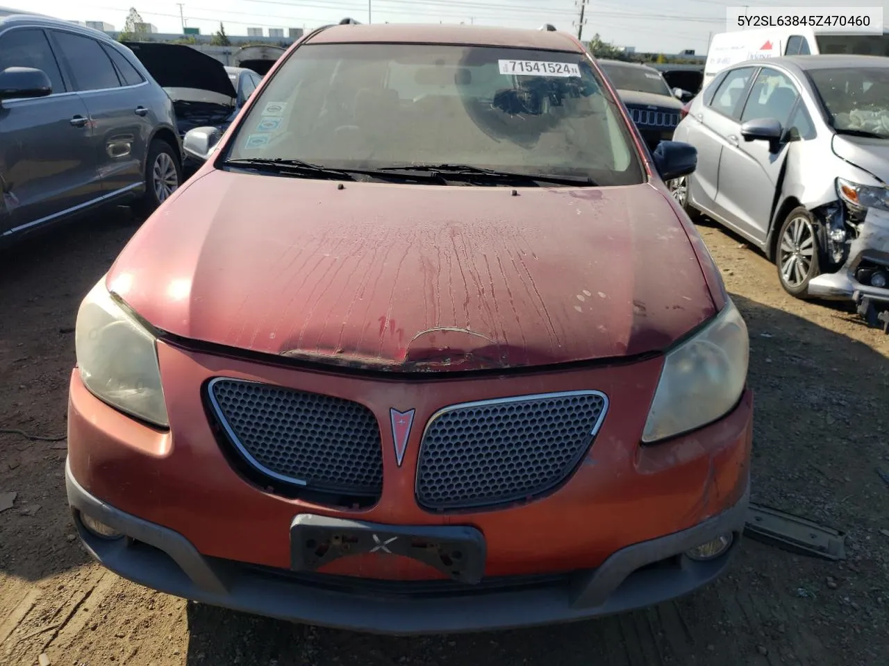 2005 Pontiac Vibe VIN: 5Y2SL63845Z470460 Lot: 71541524