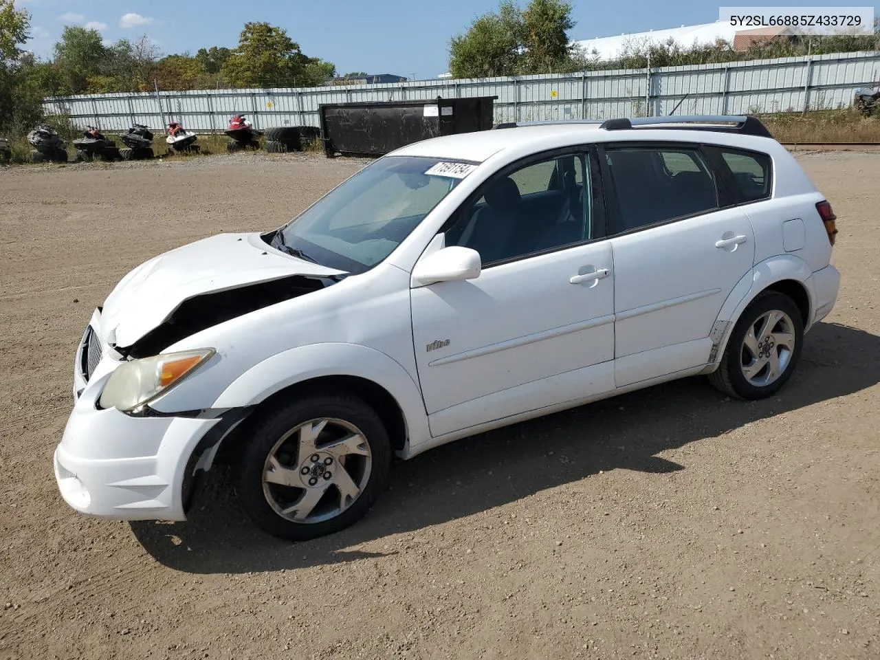 2005 Pontiac Vibe VIN: 5Y2SL66885Z433729 Lot: 71591154