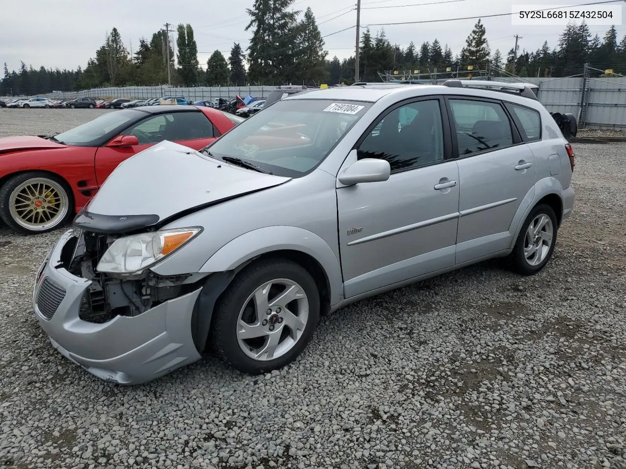 2005 Pontiac Vibe VIN: 5Y2SL66815Z432504 Lot: 71597084