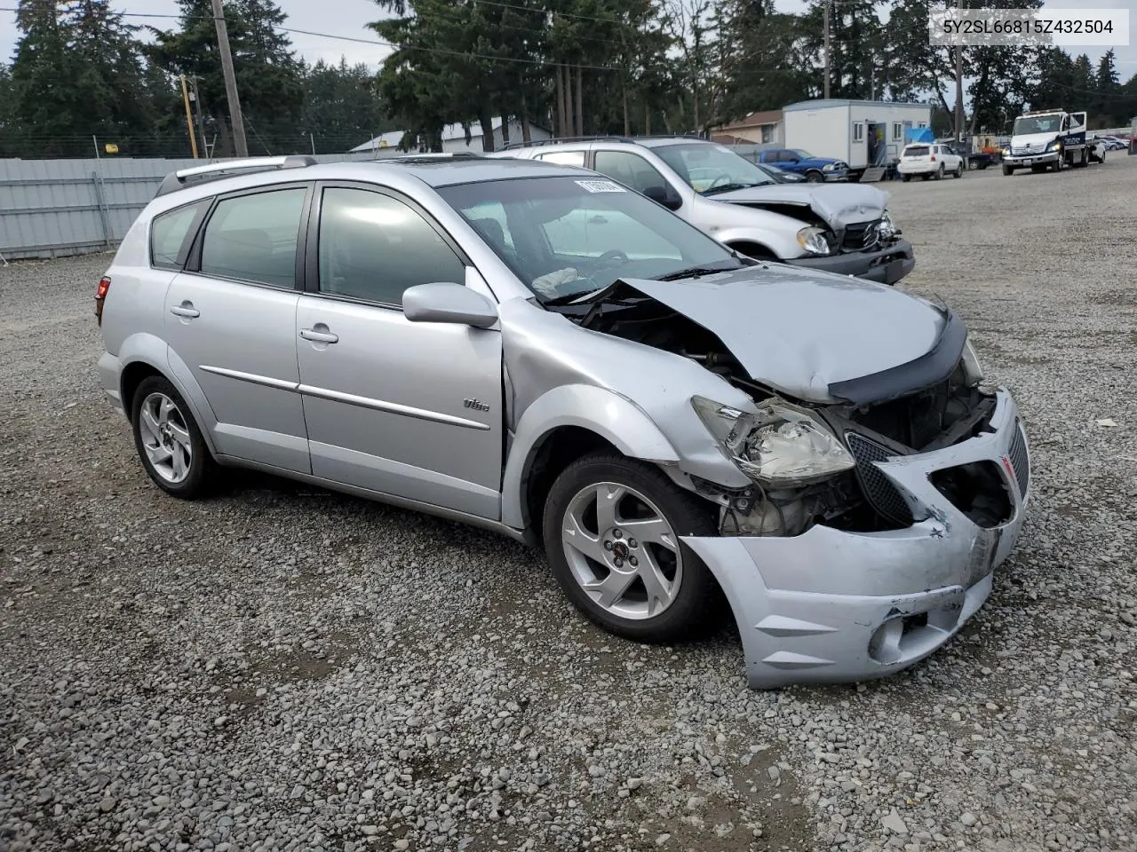 2005 Pontiac Vibe VIN: 5Y2SL66815Z432504 Lot: 71597084