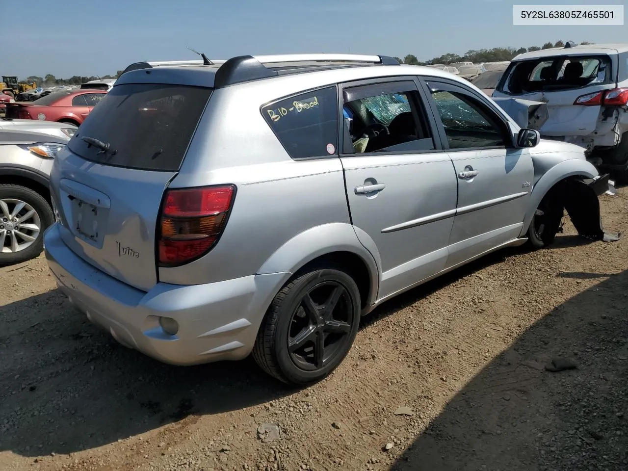 2005 Pontiac Vibe VIN: 5Y2SL63805Z465501 Lot: 71963974