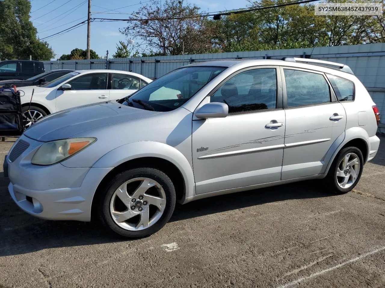 2005 Pontiac Vibe VIN: 5Y2SM63845Z437939 Lot: 72503894