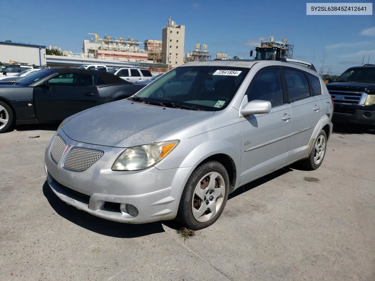 2005 Pontiac Vibe VIN: 5Y2SL63845Z412641 Lot: 72641854