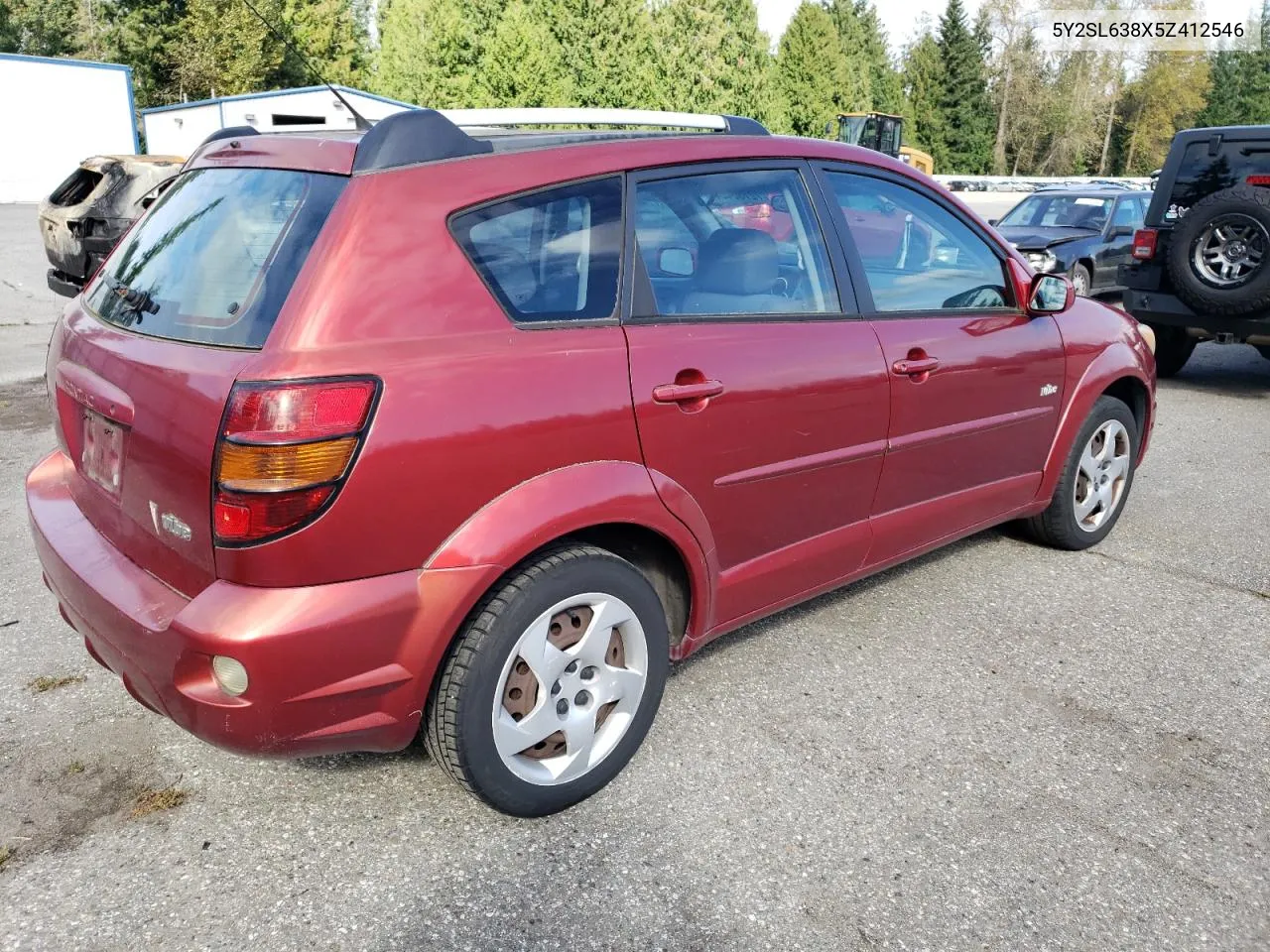 2005 Pontiac Vibe VIN: 5Y2SL638X5Z412546 Lot: 72786404