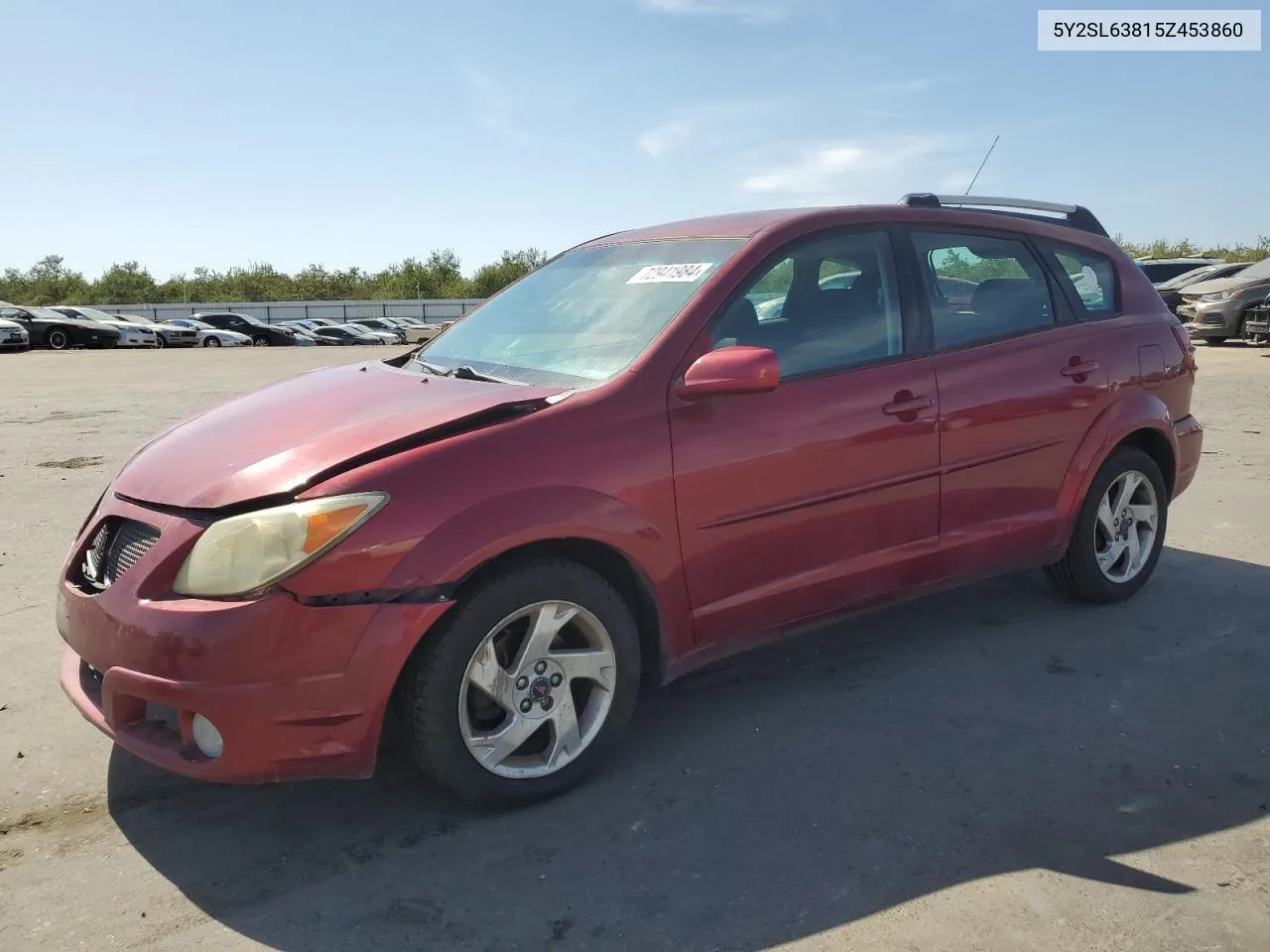 2005 Pontiac Vibe VIN: 5Y2SL63815Z453860 Lot: 72941984