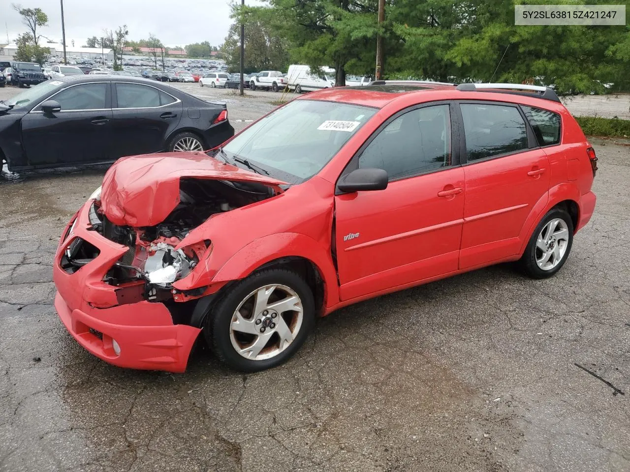 2005 Pontiac Vibe VIN: 5Y2SL63815Z421247 Lot: 73140504