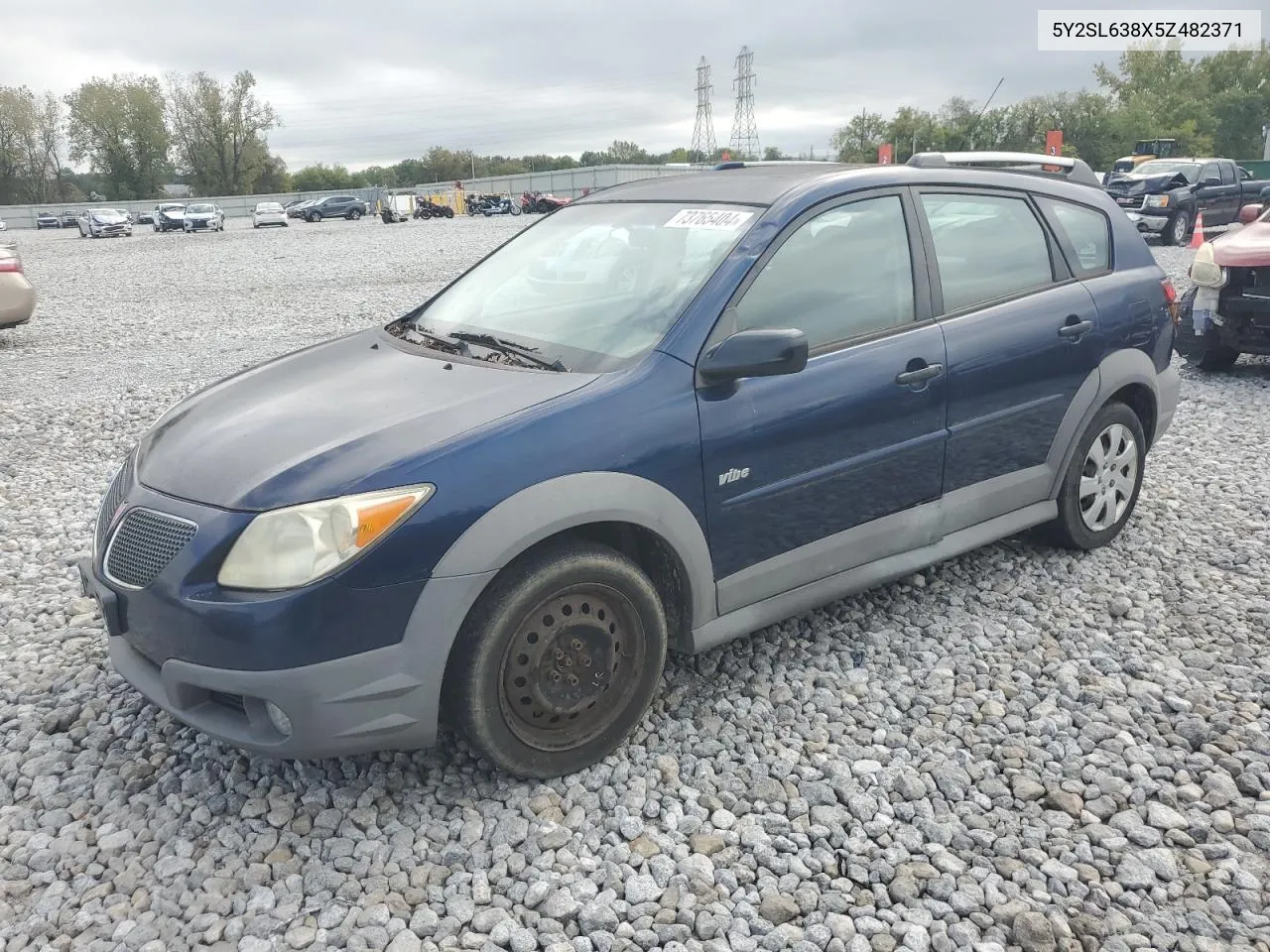 2005 Pontiac Vibe VIN: 5Y2SL638X5Z482371 Lot: 73765404