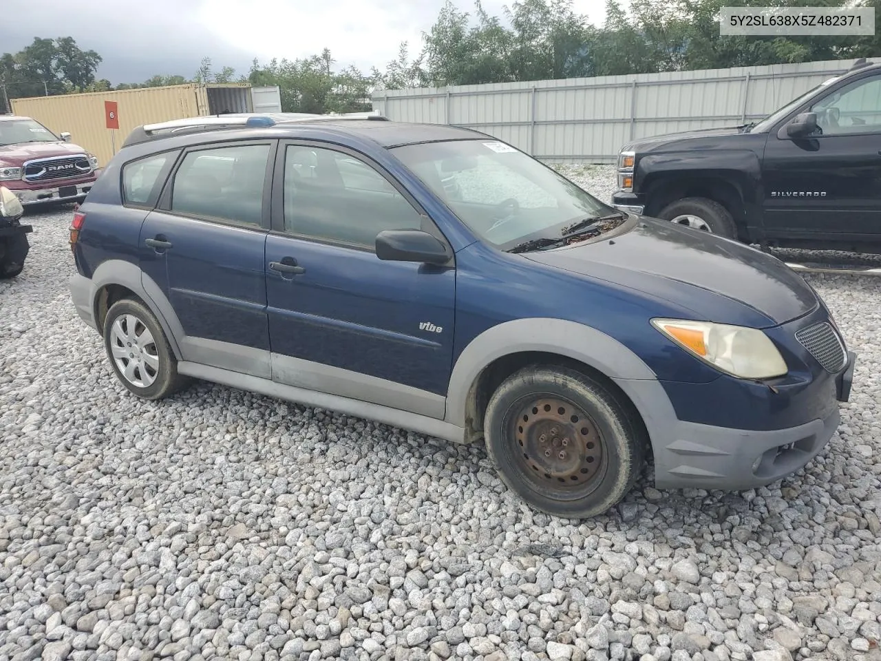 2005 Pontiac Vibe VIN: 5Y2SL638X5Z482371 Lot: 73765404