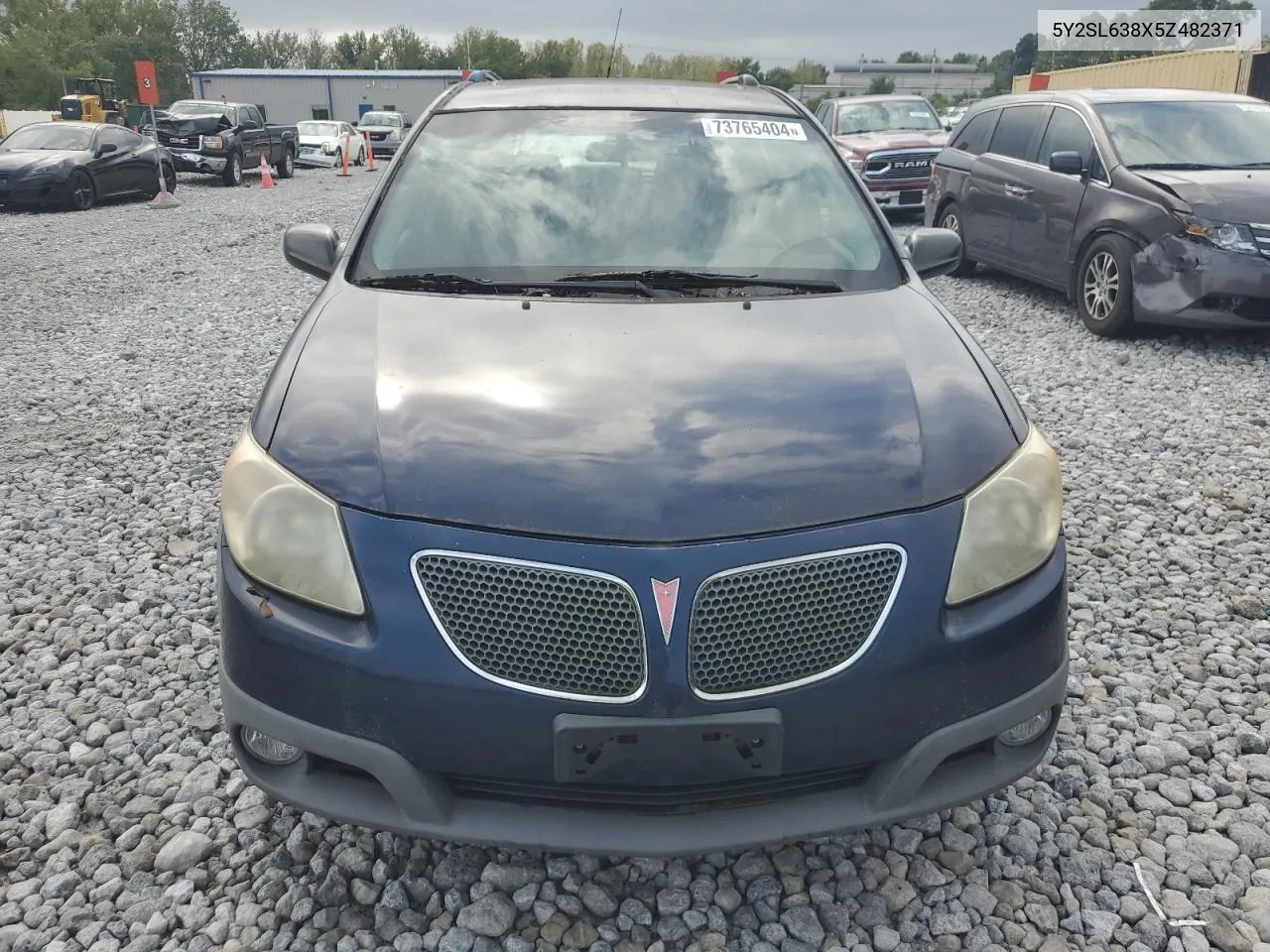 2005 Pontiac Vibe VIN: 5Y2SL638X5Z482371 Lot: 73765404