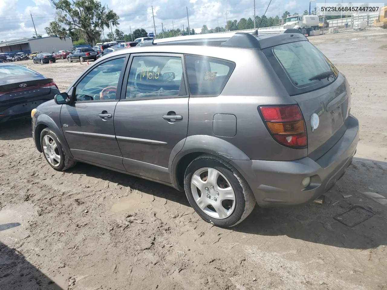 2005 Pontiac Vibe VIN: 5Y2SL66845Z447207 Lot: 74093194