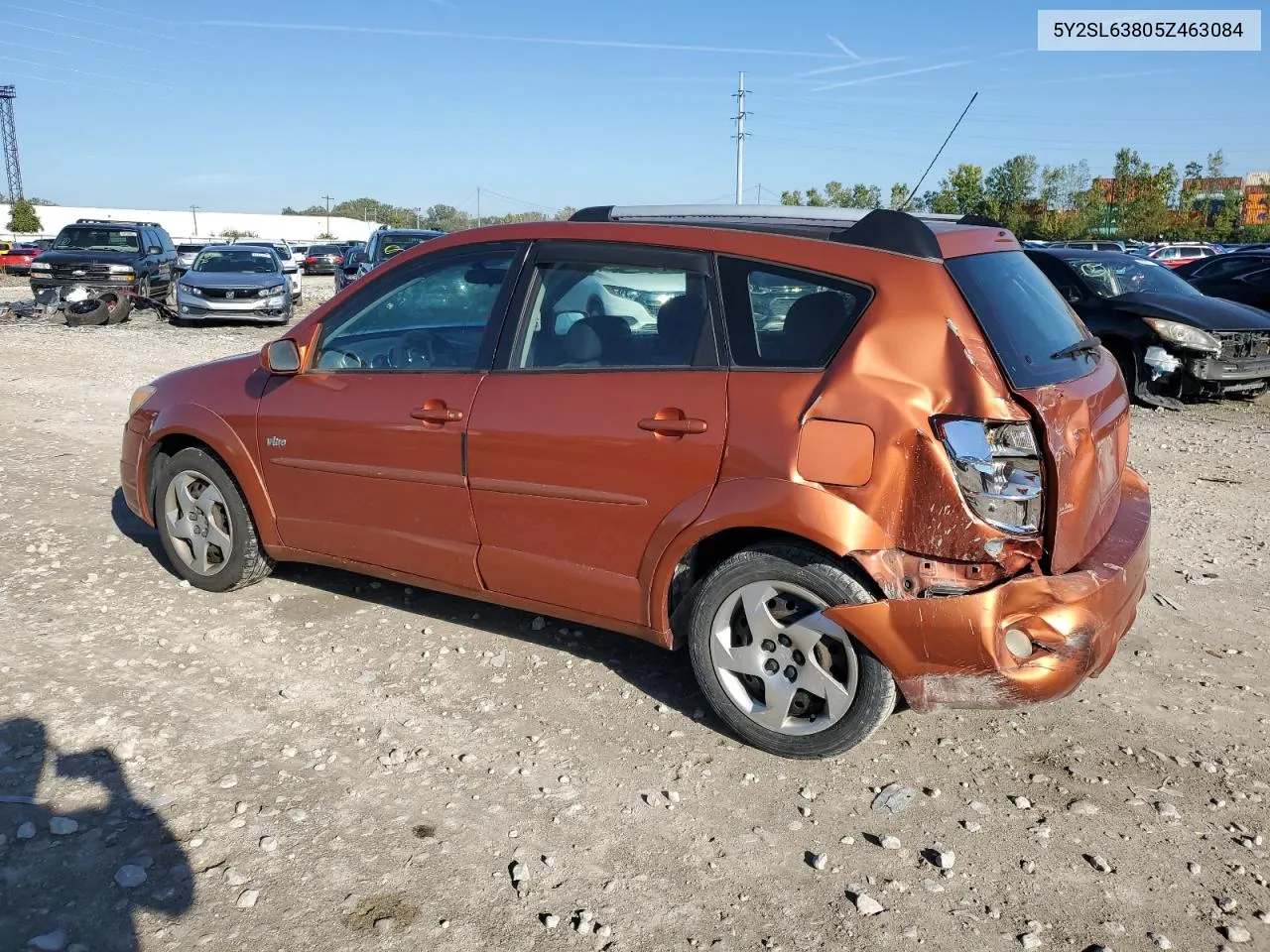 2005 Pontiac Vibe VIN: 5Y2SL63805Z463084 Lot: 74287354