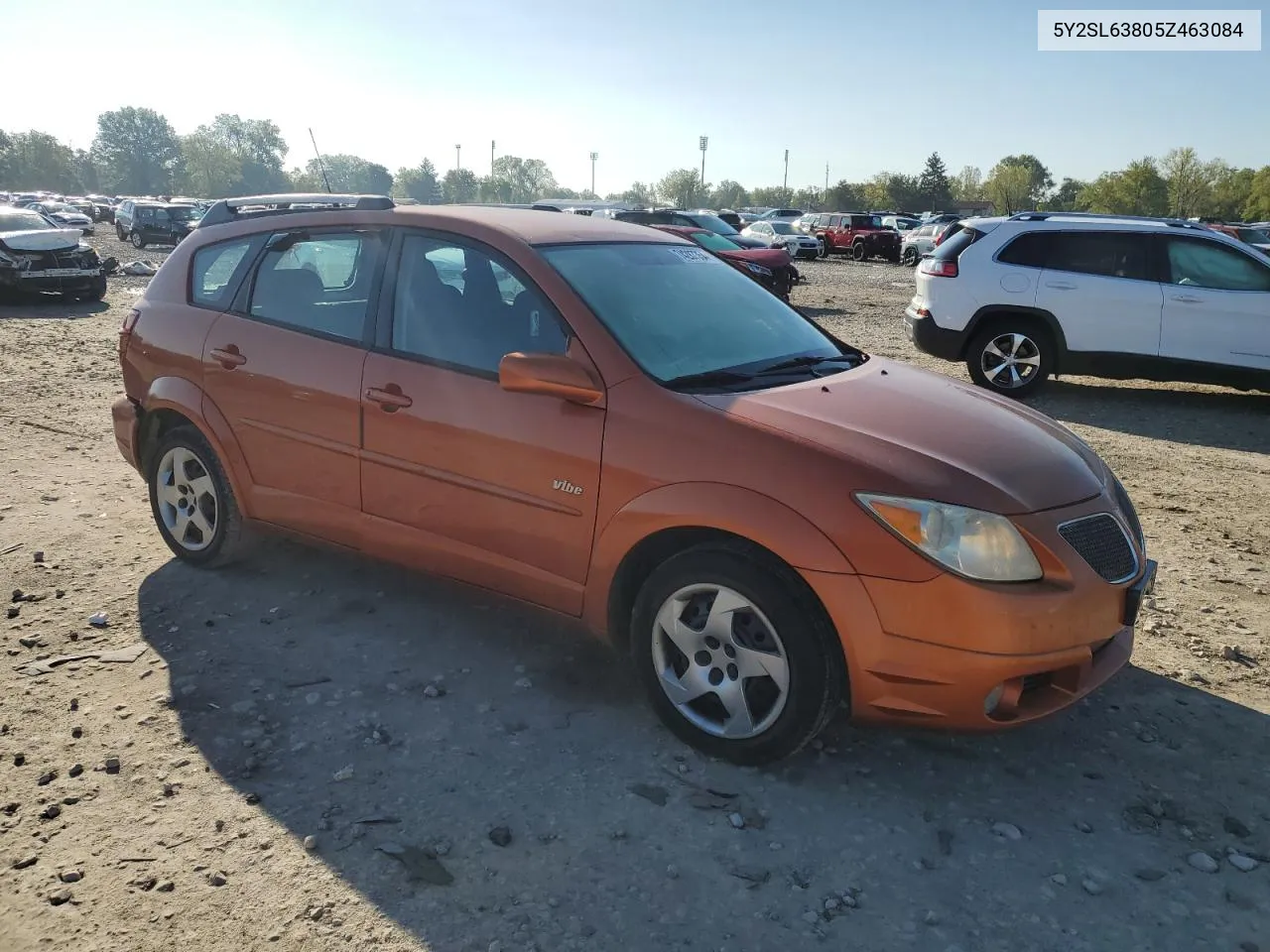 2005 Pontiac Vibe VIN: 5Y2SL63805Z463084 Lot: 74287354