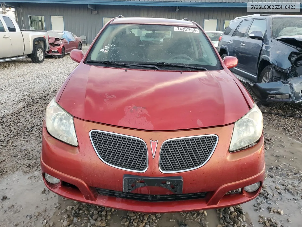 2005 Pontiac Vibe VIN: 5Y2SL63825Z418423 Lot: 74307684