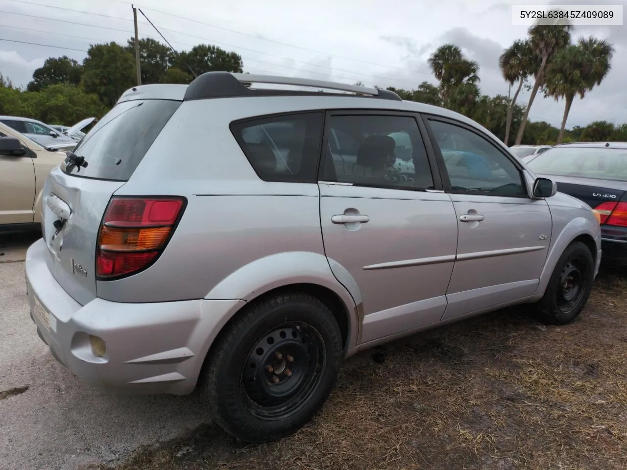 2005 Pontiac Vibe VIN: 5Y2SL63845Z409089 Lot: 74510284