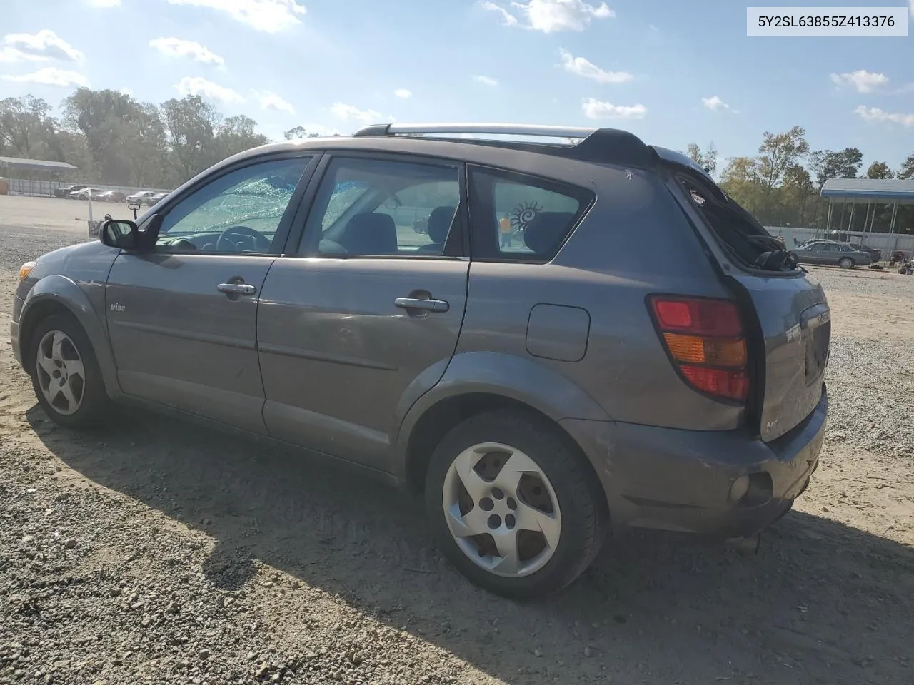 2005 Pontiac Vibe VIN: 5Y2SL63855Z413376 Lot: 74682264