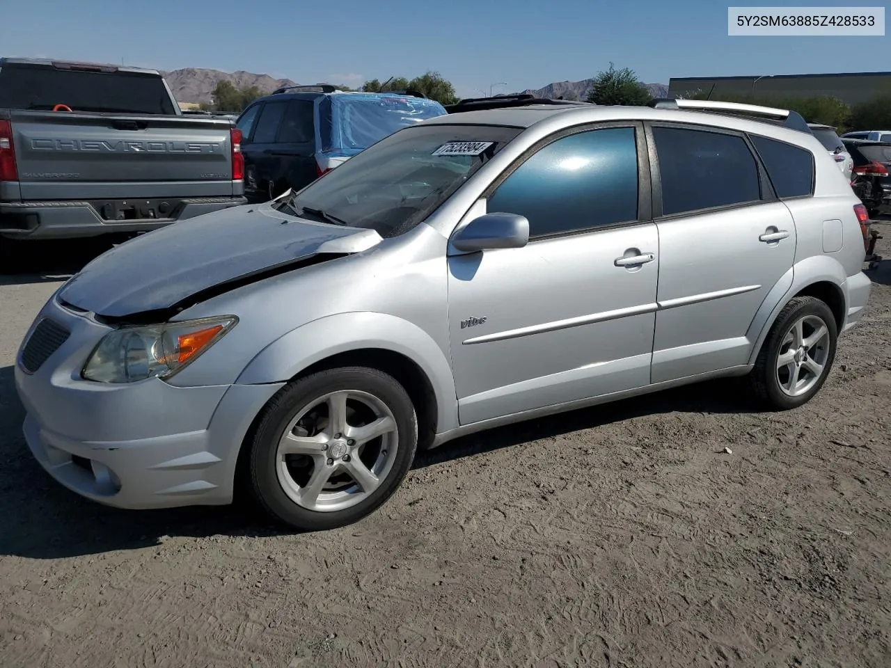 2005 Pontiac Vibe VIN: 5Y2SM63885Z428533 Lot: 75233984