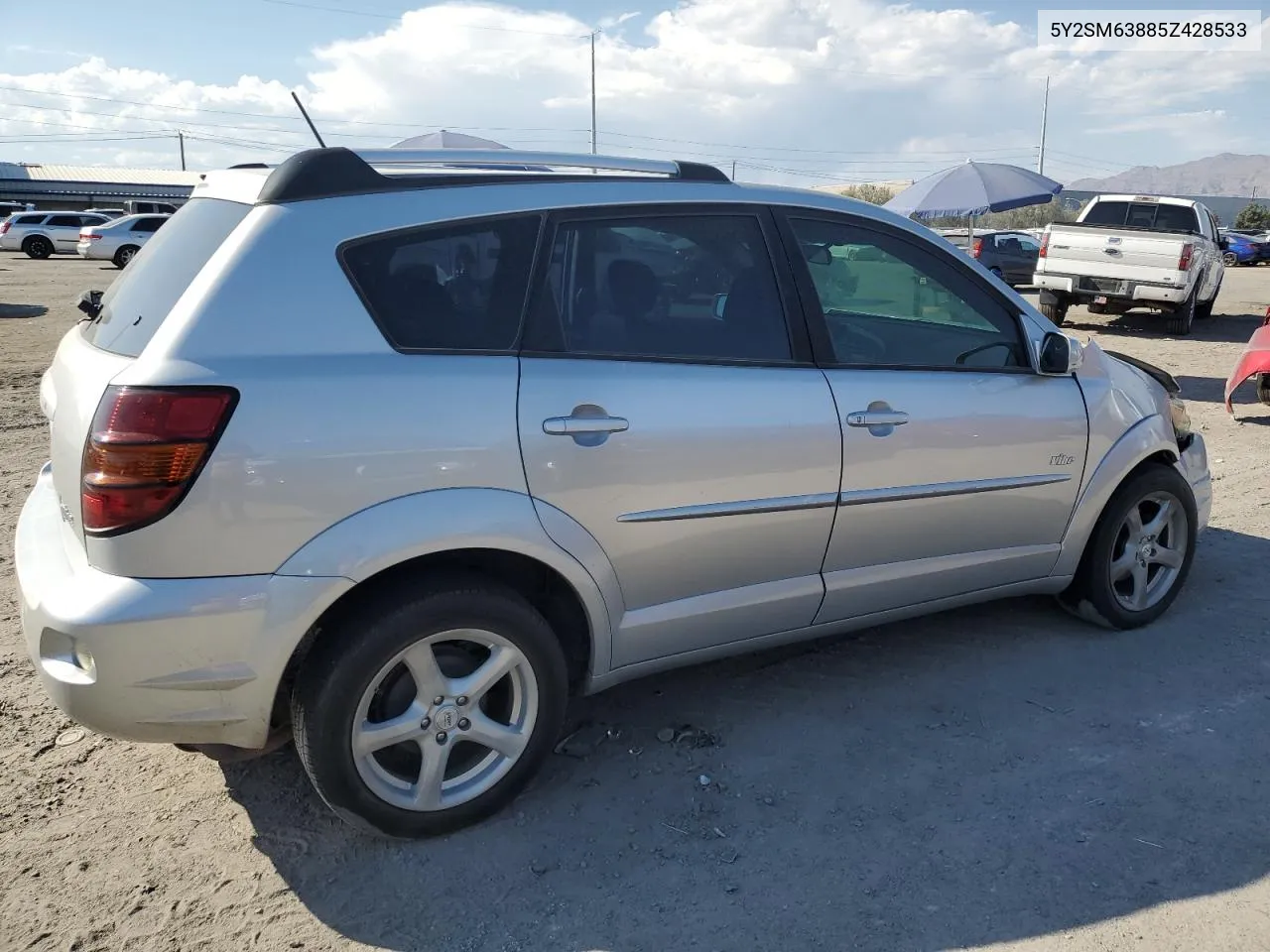 2005 Pontiac Vibe VIN: 5Y2SM63885Z428533 Lot: 75233984