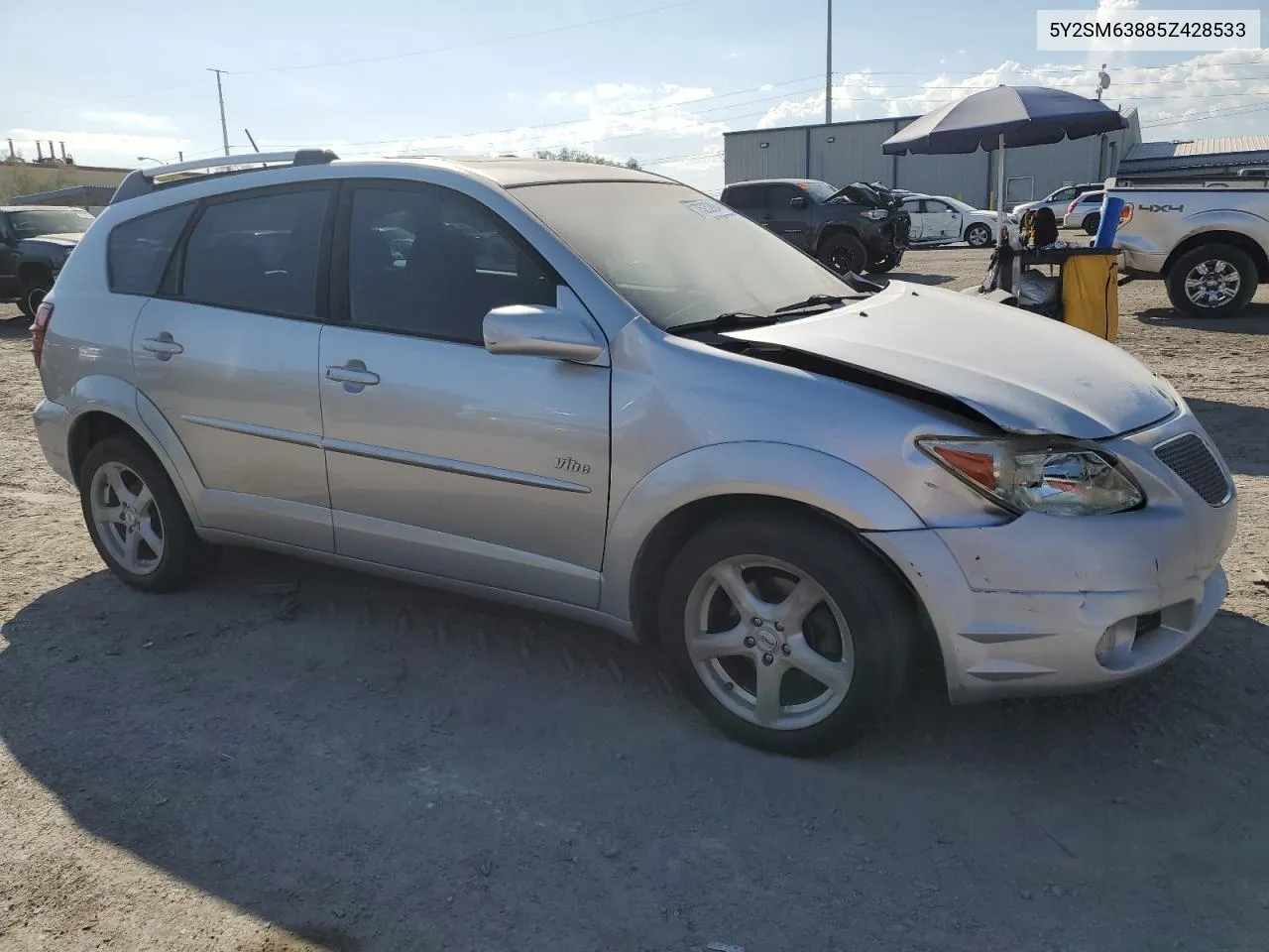 2005 Pontiac Vibe VIN: 5Y2SM63885Z428533 Lot: 75233984