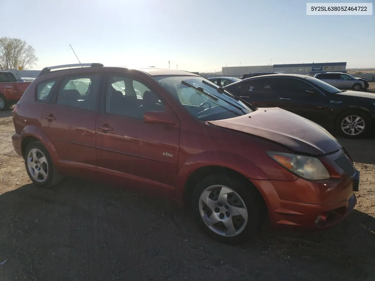 2005 Pontiac Vibe VIN: 5Y2SL63805Z464722 Lot: 75618334