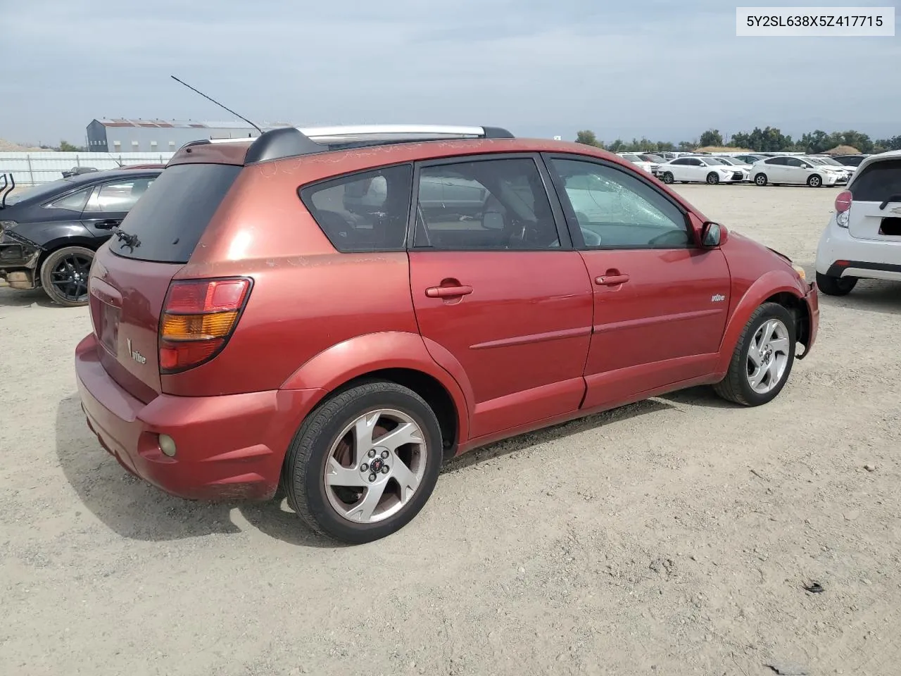 2005 Pontiac Vibe VIN: 5Y2SL638X5Z417715 Lot: 75846424