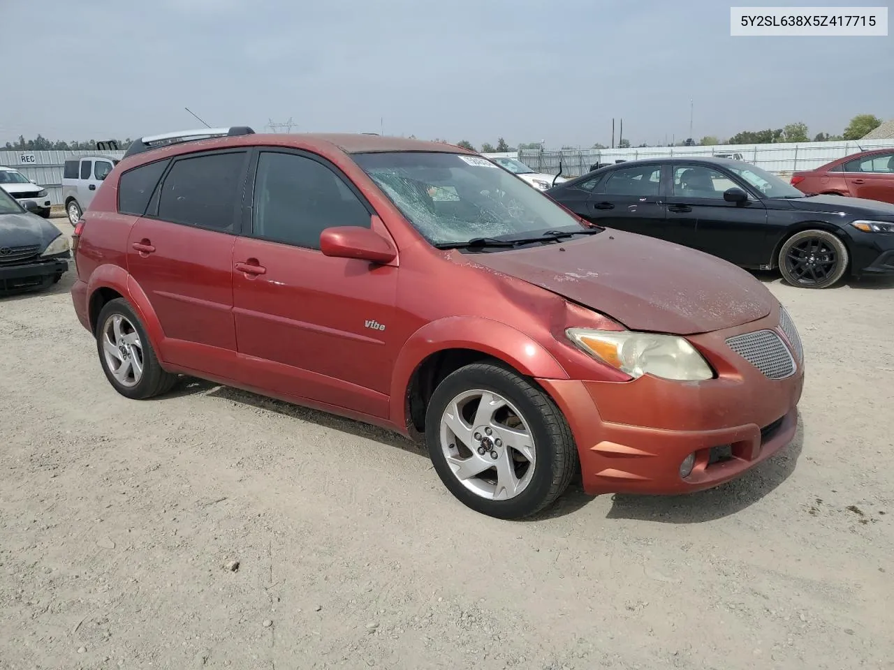 2005 Pontiac Vibe VIN: 5Y2SL638X5Z417715 Lot: 75846424