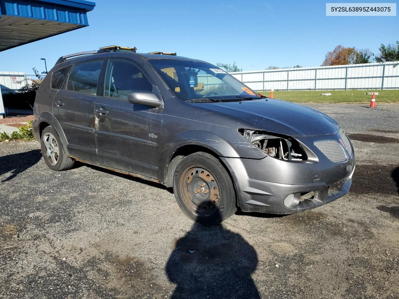 2005 Pontiac Vibe VIN: 5Y2SL63895Z443075 Lot: 76461794