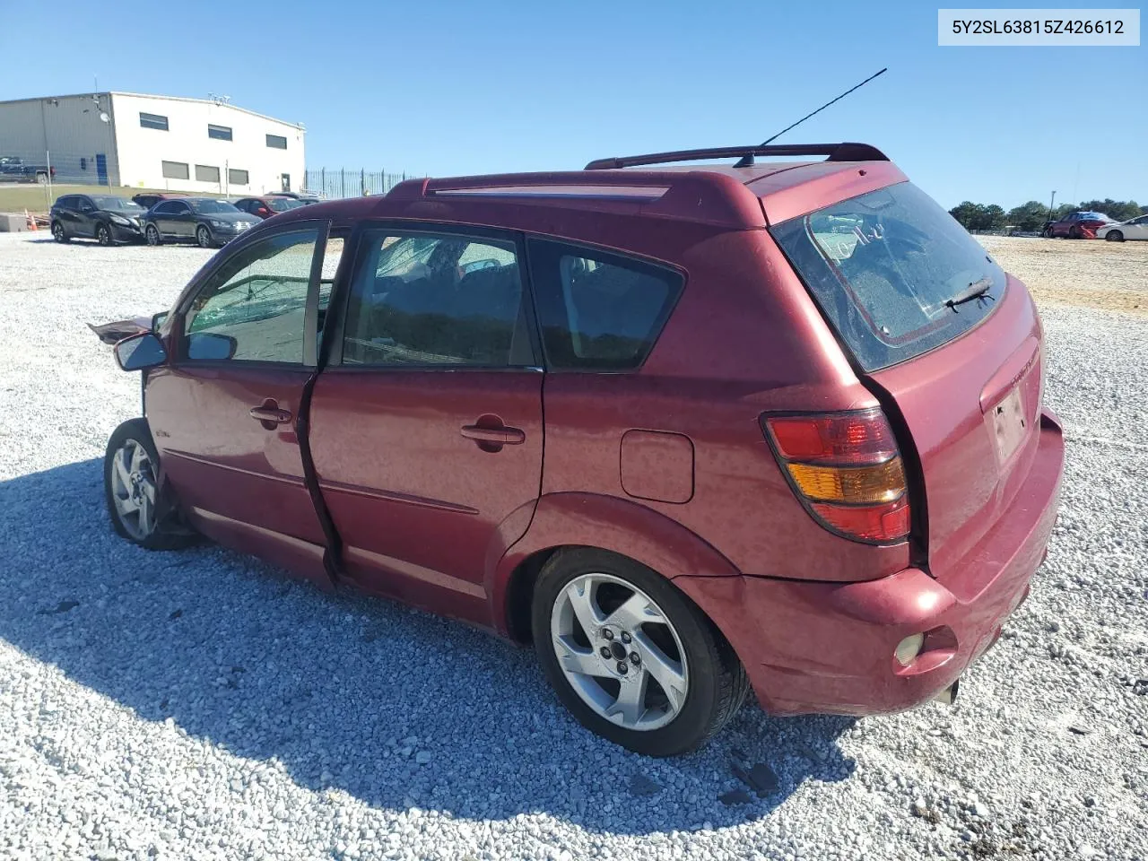 2005 Pontiac Vibe VIN: 5Y2SL63815Z426612 Lot: 76698394