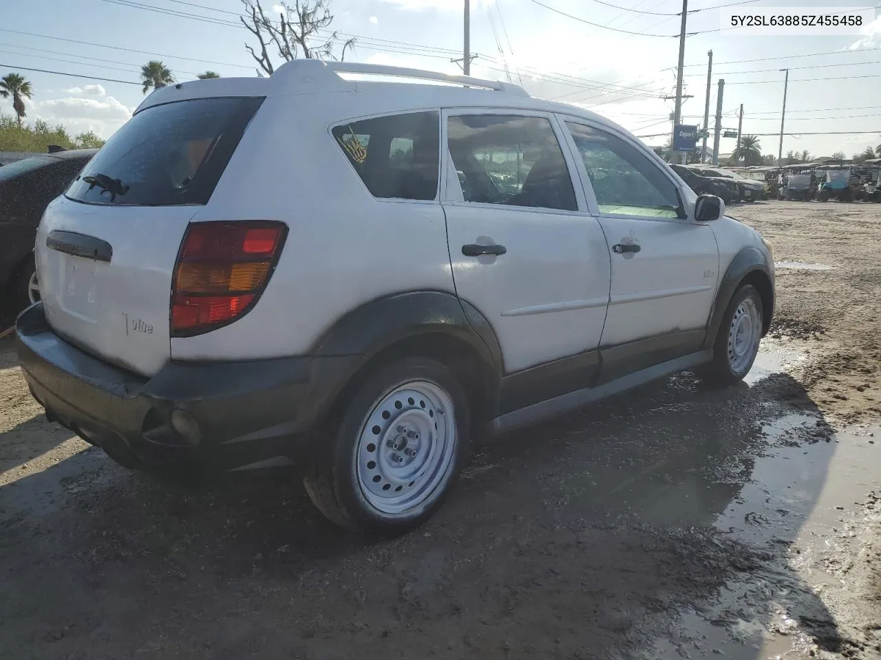 2005 Pontiac Vibe VIN: 5Y2SL63885Z455458 Lot: 76871544