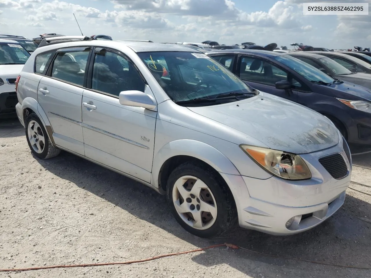 2005 Pontiac Vibe VIN: 5Y2SL63885Z462295 Lot: 76923014