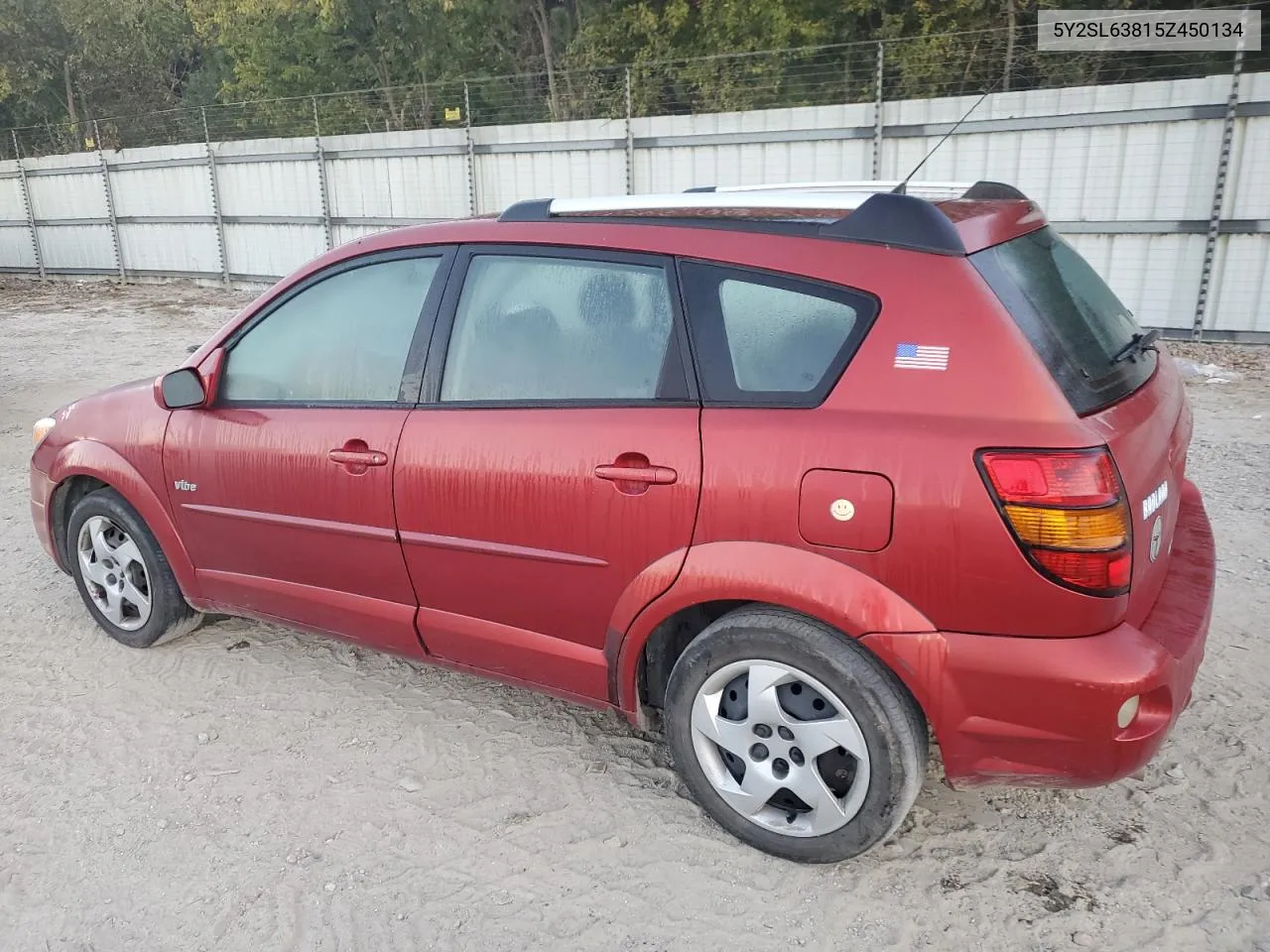 2005 Pontiac Vibe VIN: 5Y2SL63815Z450134 Lot: 77166104