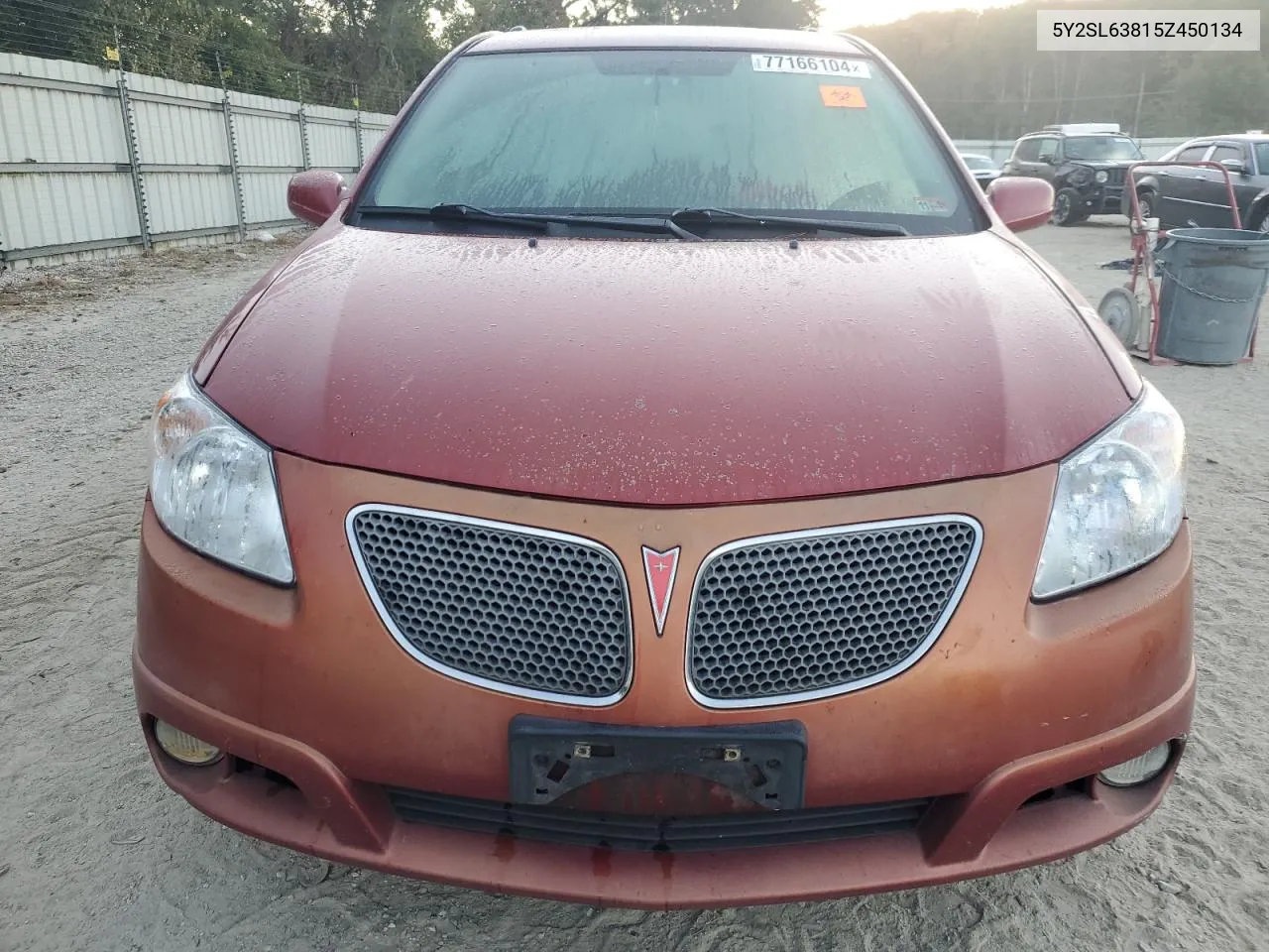 2005 Pontiac Vibe VIN: 5Y2SL63815Z450134 Lot: 77166104