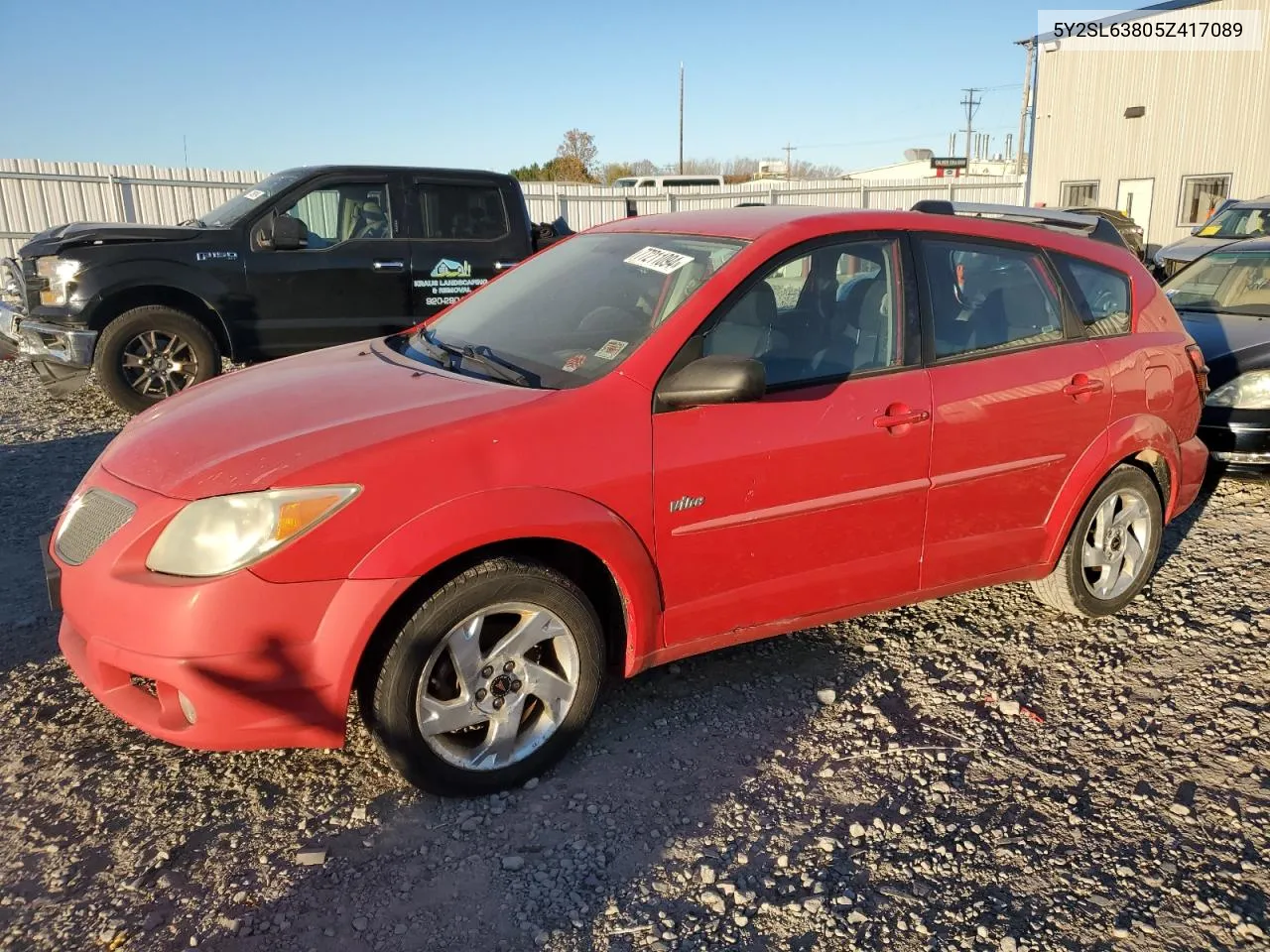 2005 Pontiac Vibe VIN: 5Y2SL63805Z417089 Lot: 77211094