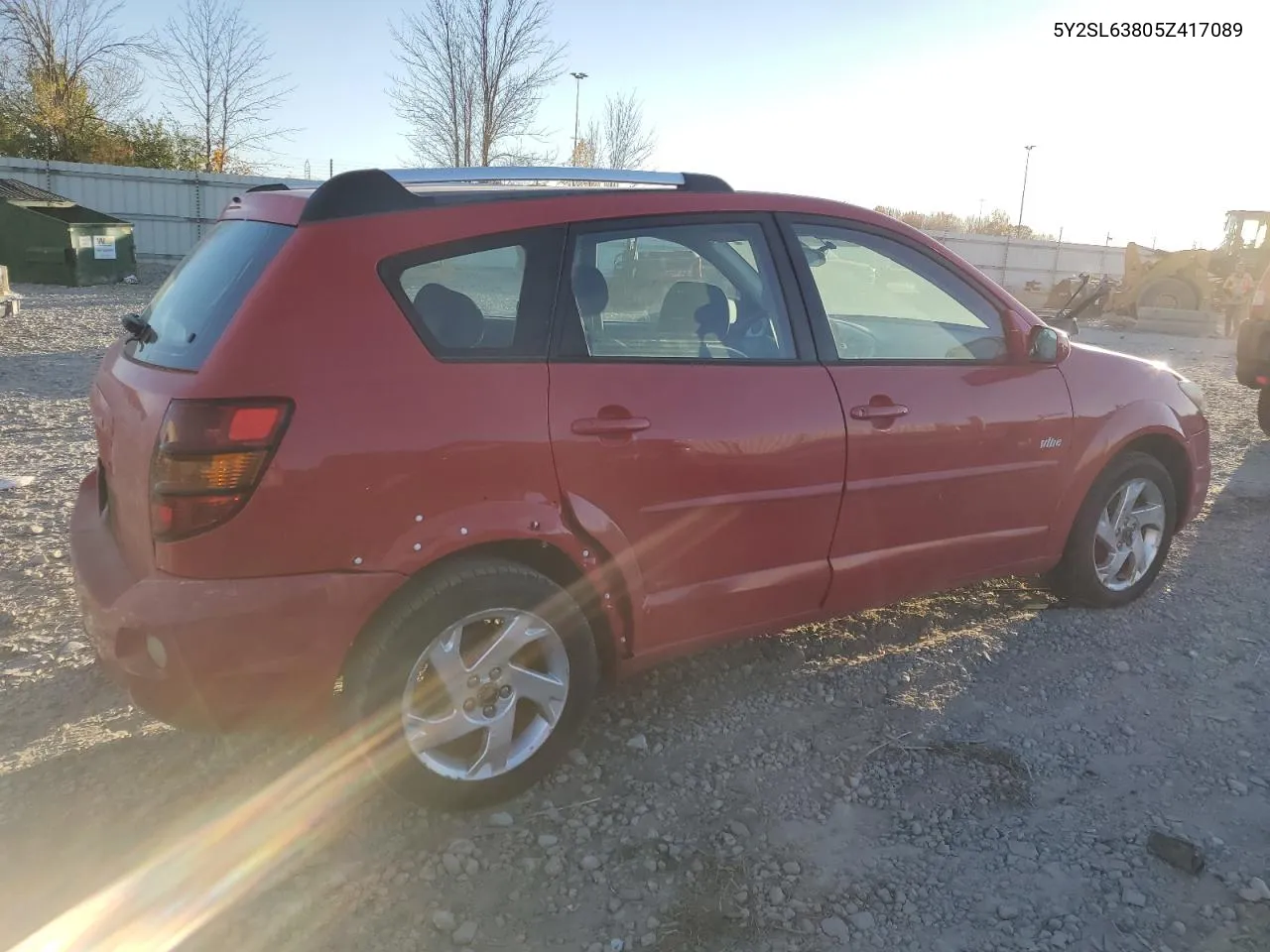 2005 Pontiac Vibe VIN: 5Y2SL63805Z417089 Lot: 77211094