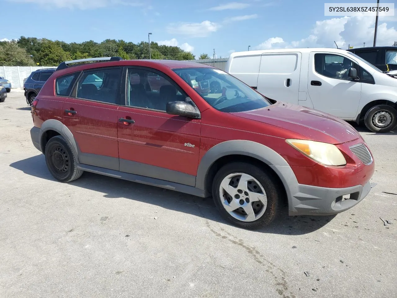 2005 Pontiac Vibe VIN: 5Y2SL638X5Z457549 Lot: 77574464