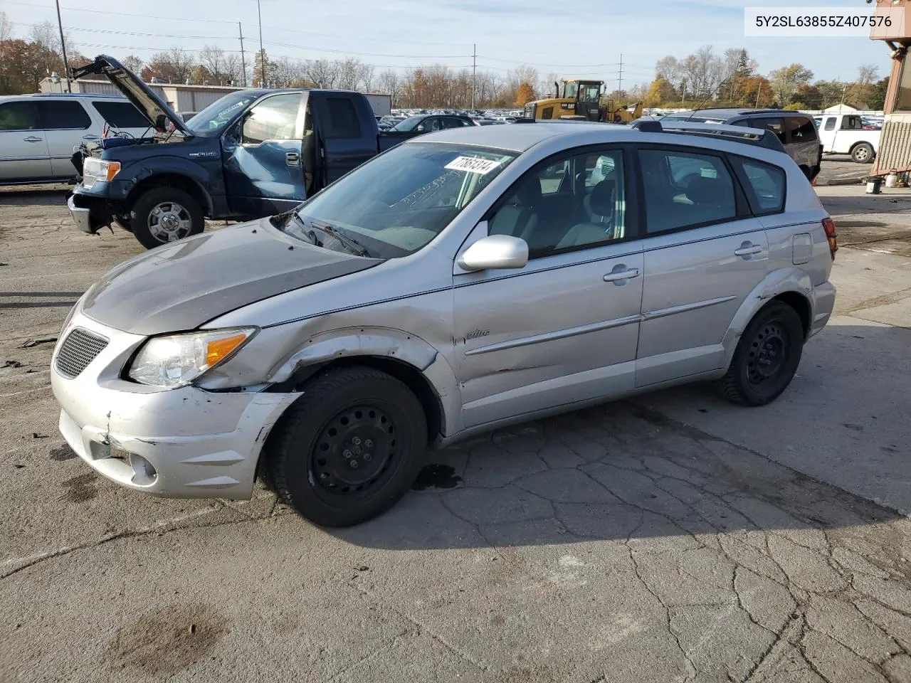 2005 Pontiac Vibe VIN: 5Y2SL63855Z407576 Lot: 77861314