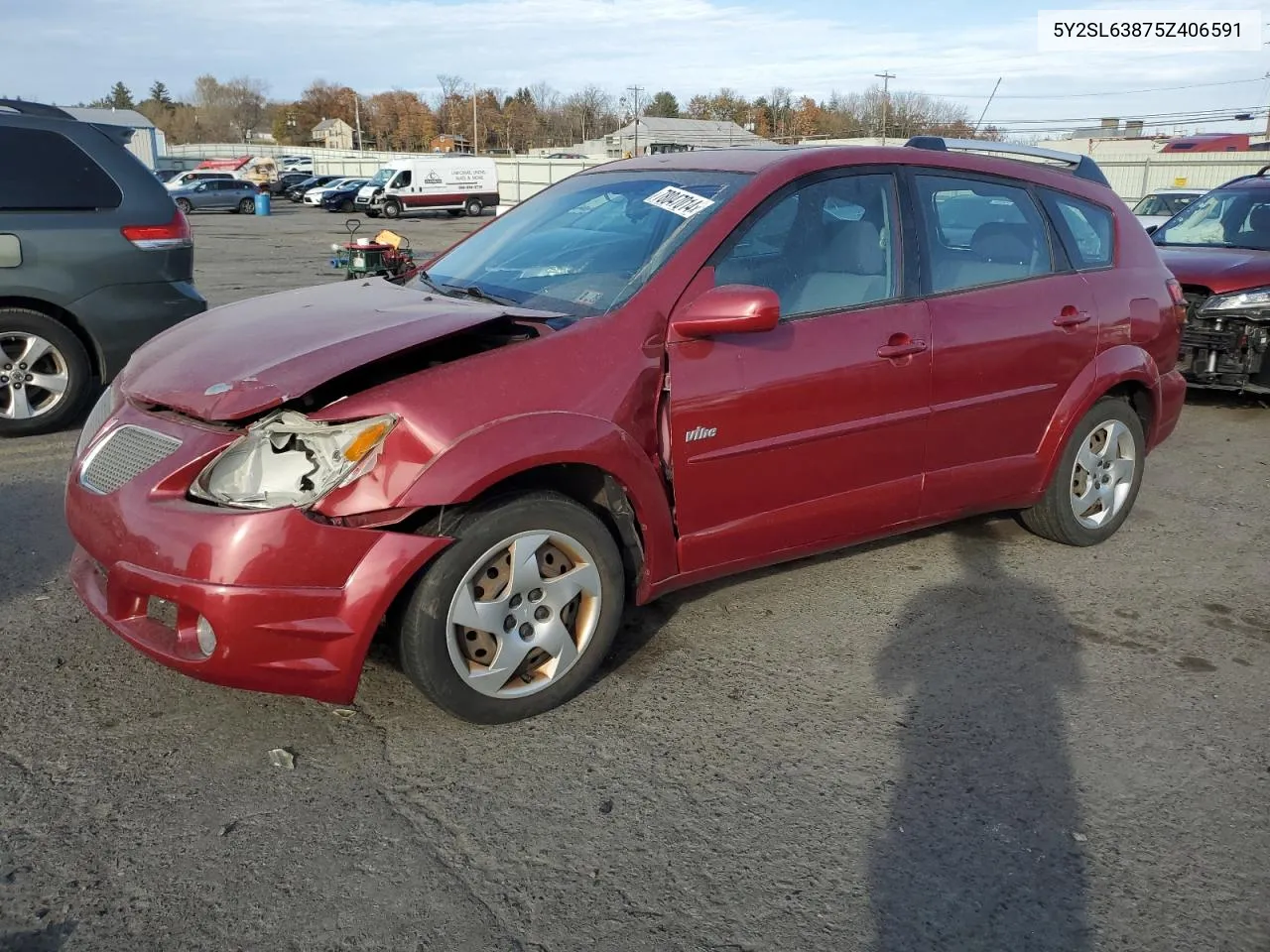 2005 Pontiac Vibe VIN: 5Y2SL63875Z406591 Lot: 78047014