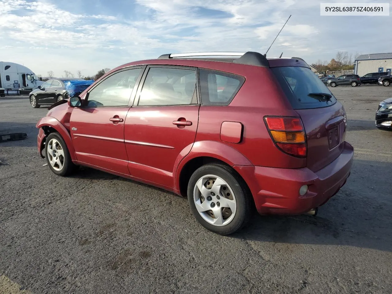 2005 Pontiac Vibe VIN: 5Y2SL63875Z406591 Lot: 78047014