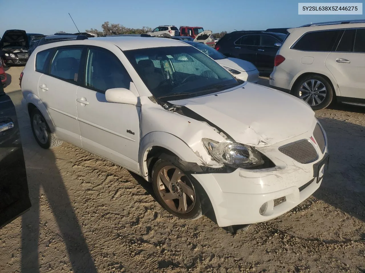 2005 Pontiac Vibe VIN: 5Y2SL638X5Z446275 Lot: 78610614